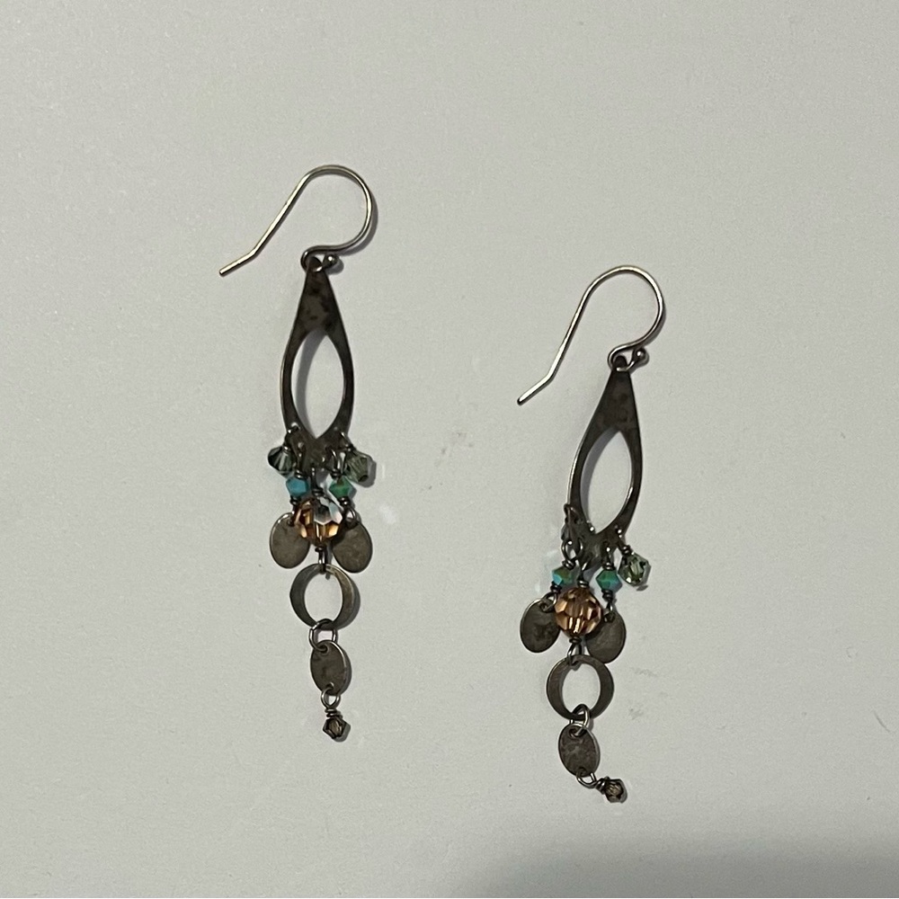 Holly Yashi Elegant Silver and Turquoise Dangle Earrings